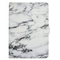 &Eacute;tui en marbre &agrave; couverture en marbre compatible avec iPad 2017 2018 - Blanc Gris