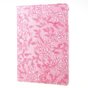 &Eacute;tui rotatif floral compatible avec iPad 2017 2018 - Rose