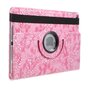 Coque rotative Flower iPad 2017 2018 - Rose