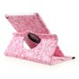 &Eacute;tui rotatif floral compatible avec iPad 2017 2018 - Rose