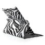 &Eacute;tui standard &agrave; couverture rotative Zebra compatible avec iPad 2017 2018 - Noir Blanc