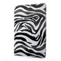 &Eacute;tui standard &agrave; couverture rotative Zebra compatible avec iPad 2017 2018 - Noir Blanc