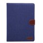 Etui en cuir denim &eacute;tui iPad 2017 2018 - Bleu Marron