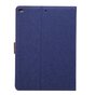 Housse en cuir denim compatible avec iPad 2017 2018 - Bleu Marron