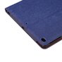 Housse en cuir denim compatible avec iPad 2017 2018 - Bleu Marron