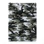 Housse &agrave; imprim&eacute; militaire &agrave; manches camouflage compatible avec iPad 2017 2018 - Vert Blanc Noir