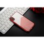 Sulada Transparent compatible avec iPhone X XS TPU Case - Rouge M&eacute;tallis&eacute;