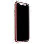 Coque en TPU Sulada Transparent iPhone X XS - Rouge M&eacute;tallis&eacute;