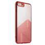 Sulada Transparent compatible avec iPhone 7 Plus 8 Plus TPU - Rouge M&eacute;tallis&eacute;