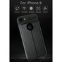 Cuir Litchi Grain la coque TPU compatible avec iPhone 7 8 - Noir