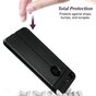 Cuir Litchi Grain compatible avec &eacute;tui TPU iPhone 7 Plus 8 Plus - Noir