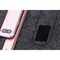 &Eacute;tui &agrave; insert compatible avec iPad mini, cuir artificiel et feutre - &Eacute;tui gris