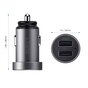 Chargeur de voiture universel double USB Aukey 2,4 amp&egrave;res - Gris
