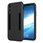 Bande de sport Housse de protection en silicone compatible avec iPhone X XS - Bracelet noir