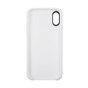 Coque flexible en TPU compatible avec iPhone X XS - Blanc