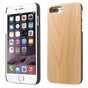 Etui en bois clair Etui en bois pour iPhone 7 Plus 8 Plus - Marron clair