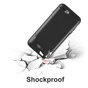Bross&eacute; compatible avec iPhone 7 Plus 8 Plus TPU &eacute;tui hybride en plastique curseur de carte - Noir Standard