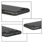 Curseur de carte en plastique hybride TPU pour iPhone 7 Plus 8 Plus bross&eacute; - Noir Standard