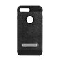 &Eacute;tui hybride en plastique TPU standard pour iPhone 7 Plus 8 Plus - Noir