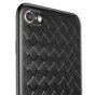 Coque iPhone 7 8 SE 2020 SE 2022 en TPU Baseus Weaving Case - Noire