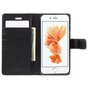 &Eacute;tui portefeuille Mercury Blue Moon Bookcase compatible avec iPhone 6 6s - Cuir noir