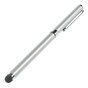 Stylet Stylo &agrave; bille 2 en 1 tactile universel - Argent