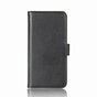 &Eacute;tui &agrave; cartes portefeuille en cuir v&eacute;ritable compatible avec iPhone X XS - Noir