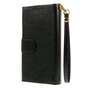 Etui portefeuille universel en cuir pour cartes - Noir