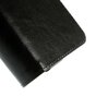 Etui portefeuille universel en cuir pour cartes - Noir