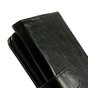Etui portefeuille universel en cuir pour cartes - Noir