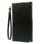 Etui portefeuille universel en cuir pour cartes - Noir