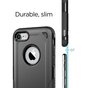 Coque antichoc Pro Armor compatible avec iPhone 7 8 SE 2020 SE 2022 - Coque noire