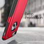 Coque Antichoc Pro Armor compatible avec iPhone 7 8 SE 2020 SE 2022 - Coque de Protection Rouge Rouge