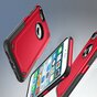 Coque Antichoc Pro Armor compatible avec iPhone 7 8 SE 2020 SE 2022 - Coque de Protection Rouge Rouge
