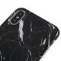 Coque en marbre Coque en marbre TPU compatible avec iPhone X XS - Noir