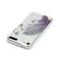 &Eacute;tui transparent en TPU pour oiseaux en plumes, compatible avec iPod Touch 5 6 7 - Bleu Vert