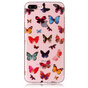 Coque TPU Papillons Coque Transparente iPhone 7 Plus 8 Plus - Color&eacute;e
