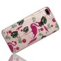 Coque en TPU &agrave; paillettes tropicales Flamingo compatible avec iPhone 7 Plus 8 Plus - Rose Transparent Vert