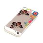 Coque iPhone 5 5s SE 2016 Transparente Papillon Floral TPU - Color&eacute;e