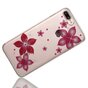 Coque TPU Fleur Paillet&eacute;e compatible avec iPhone 7 Plus 8 Plus - Rose Transparent