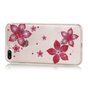 Coque TPU Fleur Paillet&eacute;e compatible avec iPhone 7 Plus 8 Plus - Rose Transparent