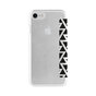 FLAVR Adour Case &eacute;tui g&eacute;om&eacute;trique en zigzag pour iPhone 6 6s 7 8 SE 2020 SE 2022 - Noir Blanc