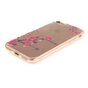 Coque iPhone 7 8 SE 2020 SE 2022 Transparent Blanches Branches TPU - Rose Violet