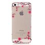 Coque iPhone 5 5s SE 2016 Transparent Ornate Blossom Branches - Rose Noir