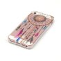 Coque en TPU Transparent Dreamcatcher compatible avec iPhone 5 5s SE 2016 - Marron Violet