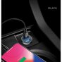 Chargeur de voiture universel double USB Baseus 3,1 amp&egrave;res - noir