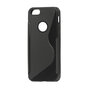 Coque noire iPhone 5 5s SE 2016 TPU Coque robuste Design &eacute;l&eacute;gant