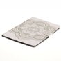Portefeuille en cuir Mandala compatible avec iPad Air 3 (2019) et &agrave; l&#039;iPad Pro 10,5 pouces - Blanc Standard