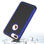 Coque deux pi&egrave;ces hybride en plastique silicone pour iPhone 7 Plus 8 Plus - Bleu Noir