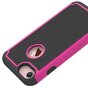 Coque en plastique silicone en deux parties adapt&eacute;e aux goujons iPhone 7 8 - Rose Noir
